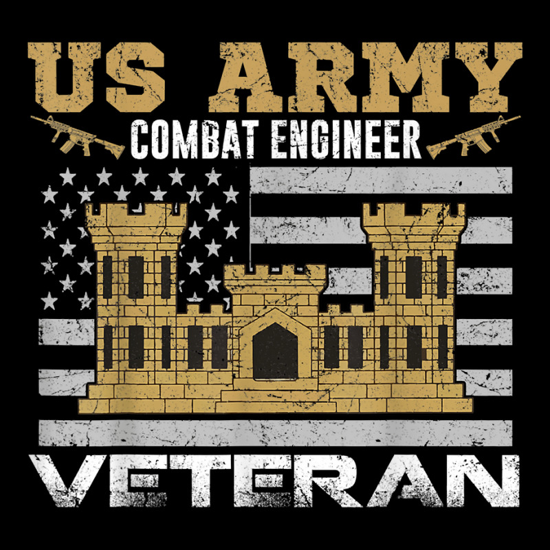 Vintage Us Army Combat Engineer Combat Engineer Veteran Gift For Fans Cropped Hoodie by SonjaBogenschutz | Artistshot