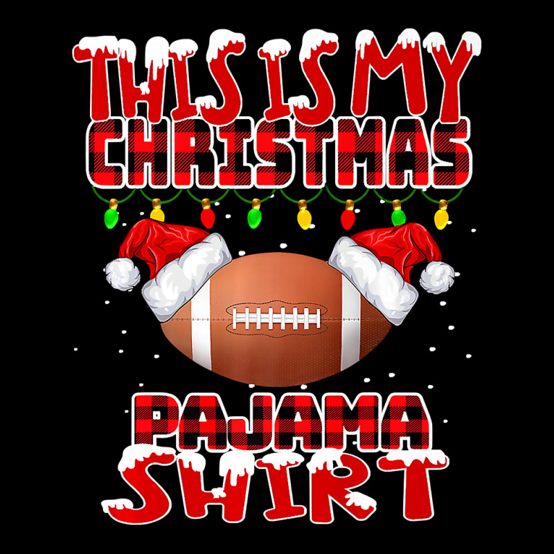 Football This Is My Christmas Pajama Football Xmas Boys Men 377 Adjustable Cap by pester | Artistshot