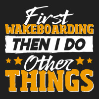 Wakeboarding T  Shirt Funny Wakeboarding Quote T  Shirt Drawstring Bags | Artistshot