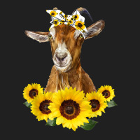 Goat Goats Headband Sunflower Goats Lovers129 Goat Lover Ladies Polo Shirt | Artistshot