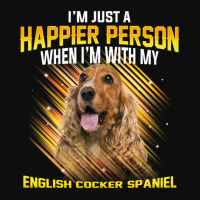 Dog English Cocker Spaniel Im Just A Happier Person Puppy Paw Crop Top | Artistshot