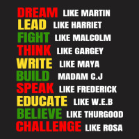 Dream Like Martin Lead Like Harriet Black History Month Mens T-shirt | Artistshot