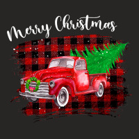 Vintage Wagon Christmas Tree On Car Xmas Truck Vacation T-shirt Ladies Fitted T-shirt | Artistshot