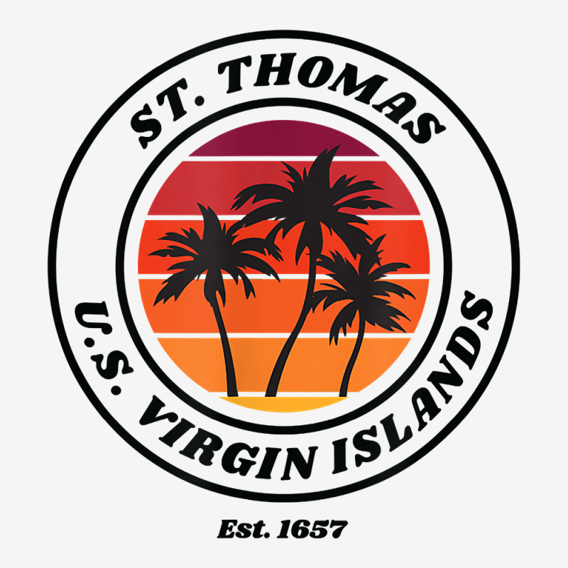 Original St. Thomas Virgin Islands Palm Tree Novelty Art T Shirt Classic T-shirt by homyfelaego | Artistshot