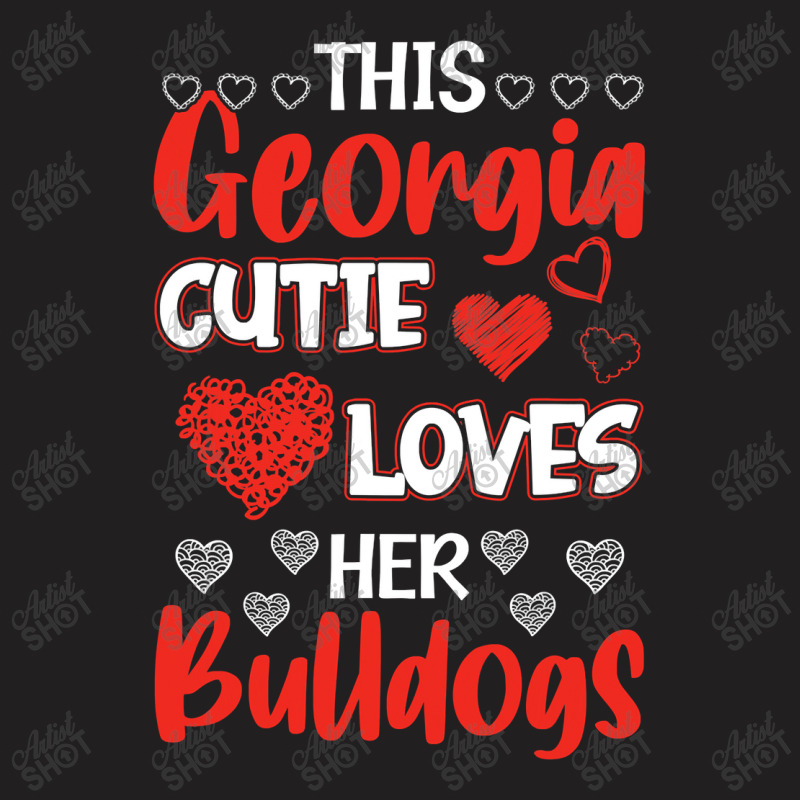 This Georgia Cutie Loves Her Bulldogs! Fun Football T-shirt | Artistshot