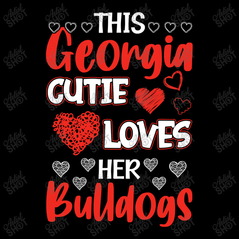 This Georgia Cutie Loves Her Bulldogs! Fun Football Fleece Short | Artistshot