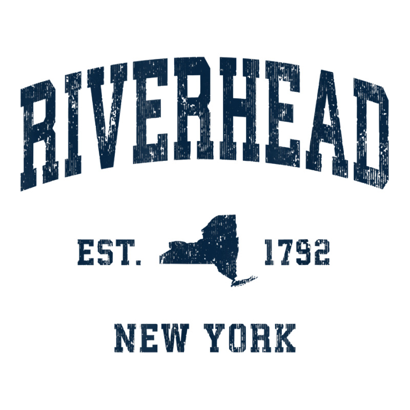 Riverhead New York Ny Vintage Athletic Navy Sports Design T Shirt Men's Long Sleeve Pajama Set | Artistshot