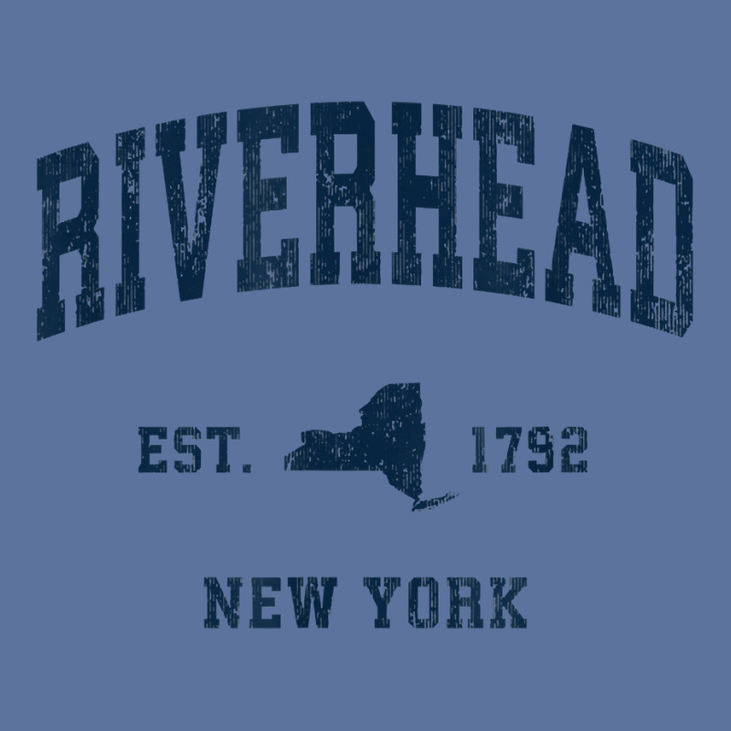 Riverhead New York Ny Vintage Athletic Navy Sports Design T Shirt Lightweight Hoodie | Artistshot