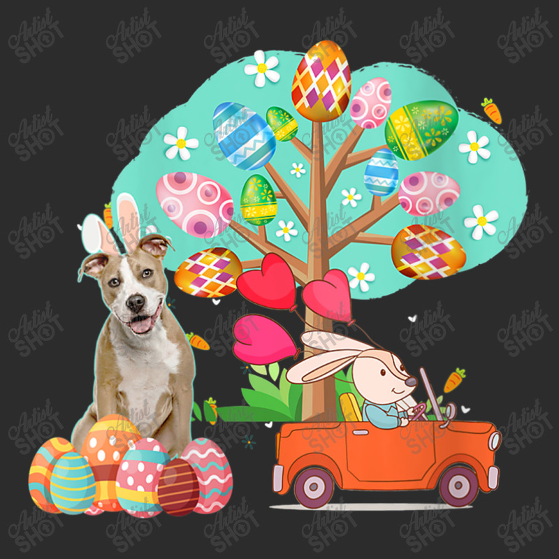 Pitbull And Bunny Hunting Egg Tree Exclusive T-shirt | Artistshot