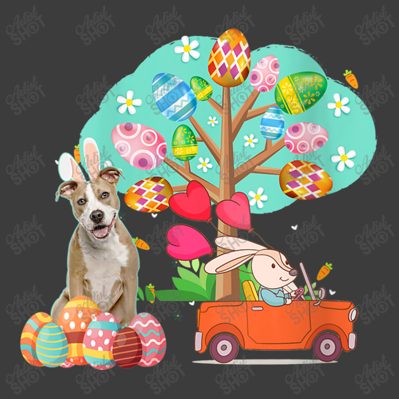Pitbull And Bunny Hunting Egg Tree Men's Polo Shirt | Artistshot
