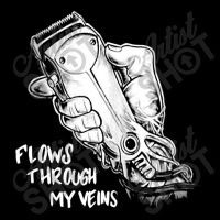 Flows Through My Veins Hair Cutting Barber Ts For Men W Women's V-neck T-shirt | Artistshot