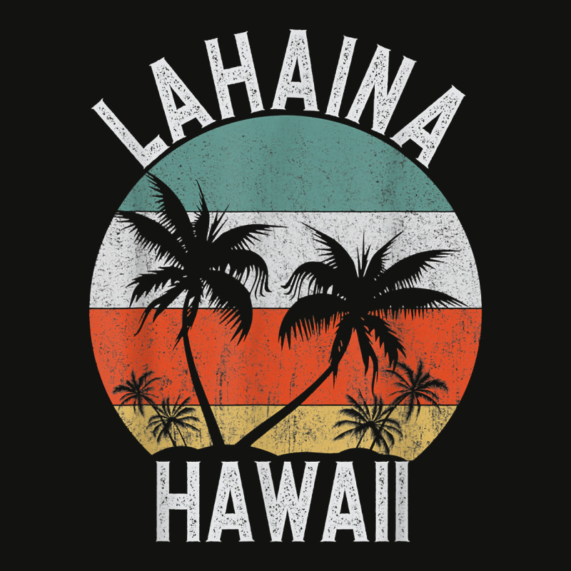 Lahaina Shirt Hawaii Retro Maui Palm Trees Hawaiian Island T Shirt Scorecard Crop Tee by cm-arts | Artistshot