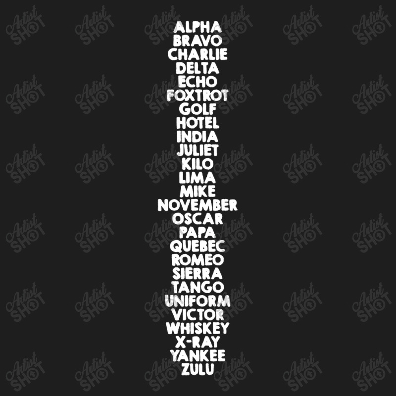 Phonetic Alphabet Classic T-shirt | Artistshot