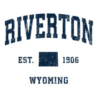 Riverton Wyoming Wy Vintage Athletic Navy Sports Design T Shirt 3/4 Sleeve Shirt | Artistshot