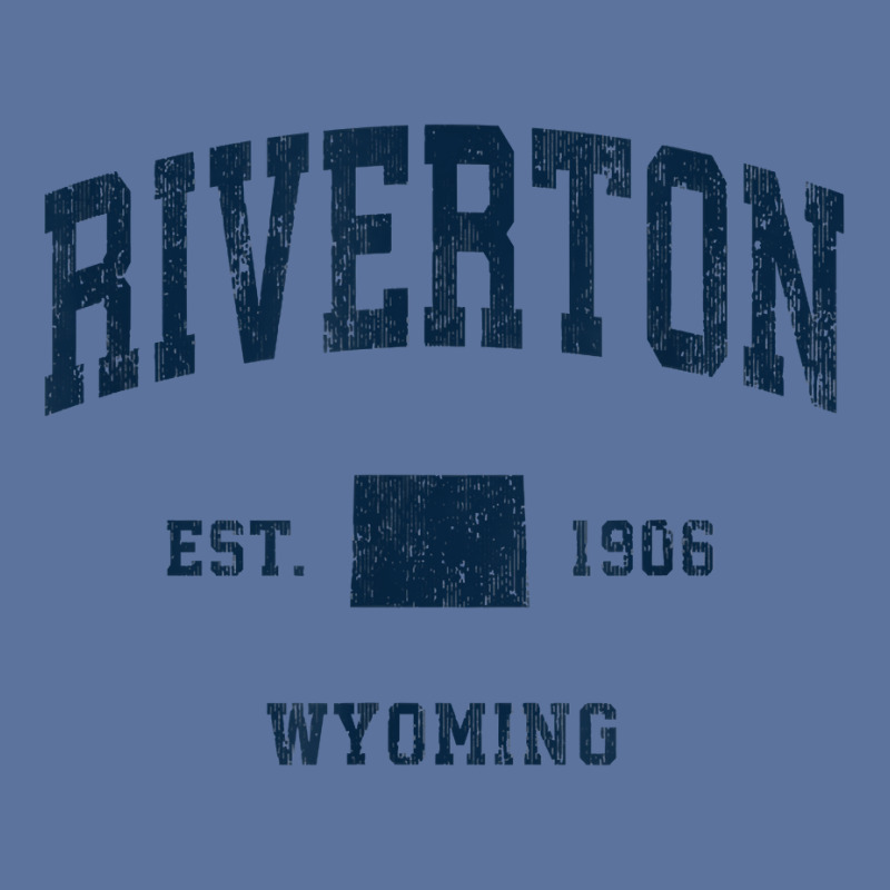 Riverton Wyoming Wy Vintage Athletic Navy Sports Design T Shirt Lightweight Hoodie | Artistshot