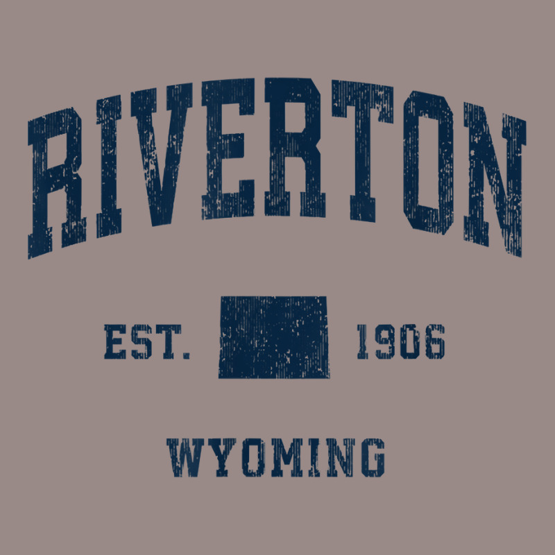 Riverton Wyoming Wy Vintage Athletic Navy Sports Design T Shirt Vintage T-shirt | Artistshot