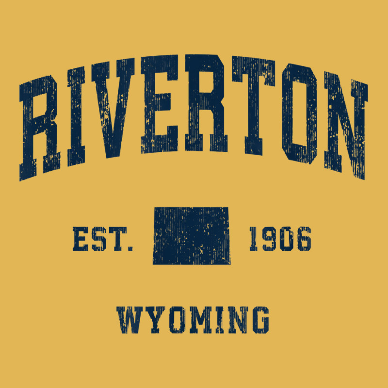 Riverton Wyoming Wy Vintage Athletic Navy Sports Design T Shirt Vintage Hoodie And Short Set | Artistshot