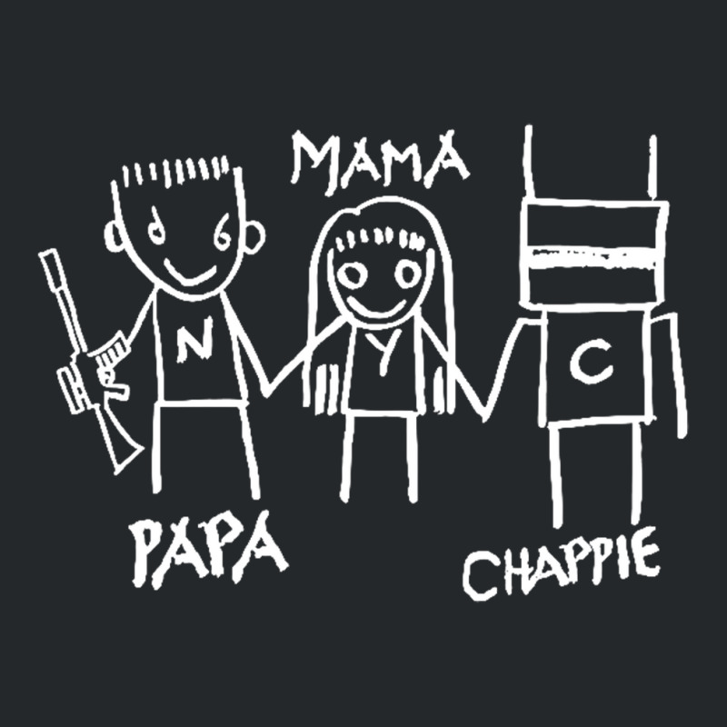 Papa Mama Chappie Crewneck Sweatshirt | Artistshot