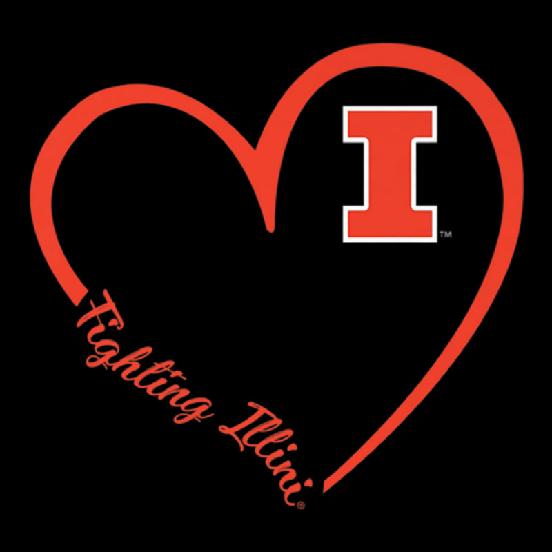 Illinois Fighting Illini Heart 34 - Apparel Adjustable Cap by IsaiahStark | Artistshot