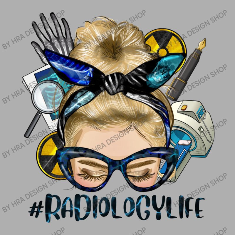 Blonde Messy Bun Radiology Life Ladies Fitted T-Shirt by HRA Design Shop | Artistshot