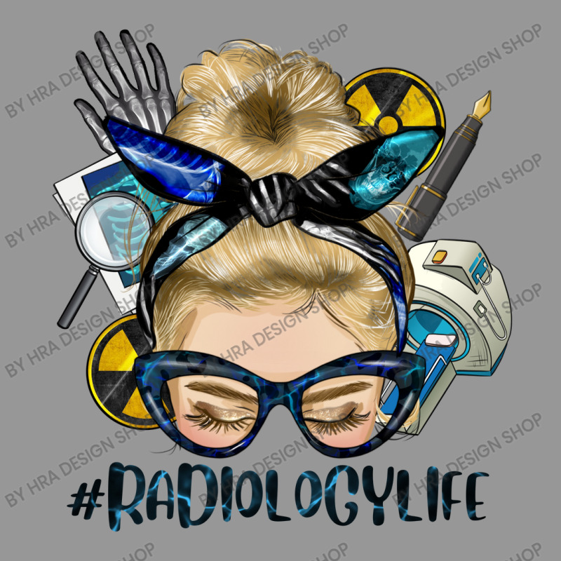 Blonde Messy Bun Radiology Life Women's V-Neck T-Shirt by HRA Design Shop | Artistshot