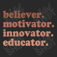 Back To School Believer Motivator Innovator Educator Teacher Printed Hat | Artistshot