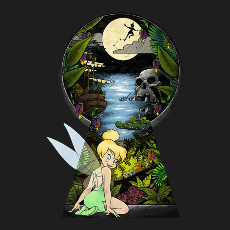 Peter Pan Tinkerbell Keyhole Classic T-shirt by IsaiahStark | Artistshot