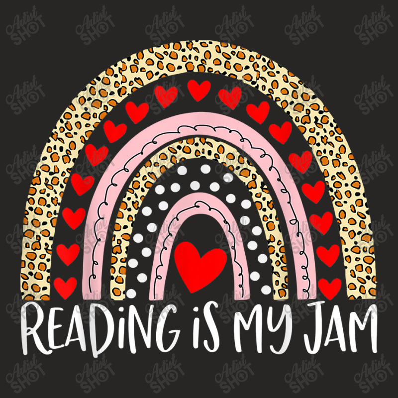 Read Teacher Rainbow Leopard - Reading Is My Jam Day Gift Ladies Fitted T-Shirt by Brynlee-Everett | Artistshot