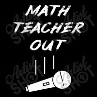 Retired Math Teacher Out Mic Drop End Of School Year Funny Design Char Kids Cap | Artistshot