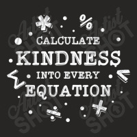 Calculate Kindness Into Every Equation School Math Teacher Music Vinta Ladies Fitted T-shirt | Artistshot