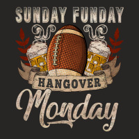 Football Sunday Funday Hangovers Monday Football 427 Ladies Fitted T-shirt | Artistshot