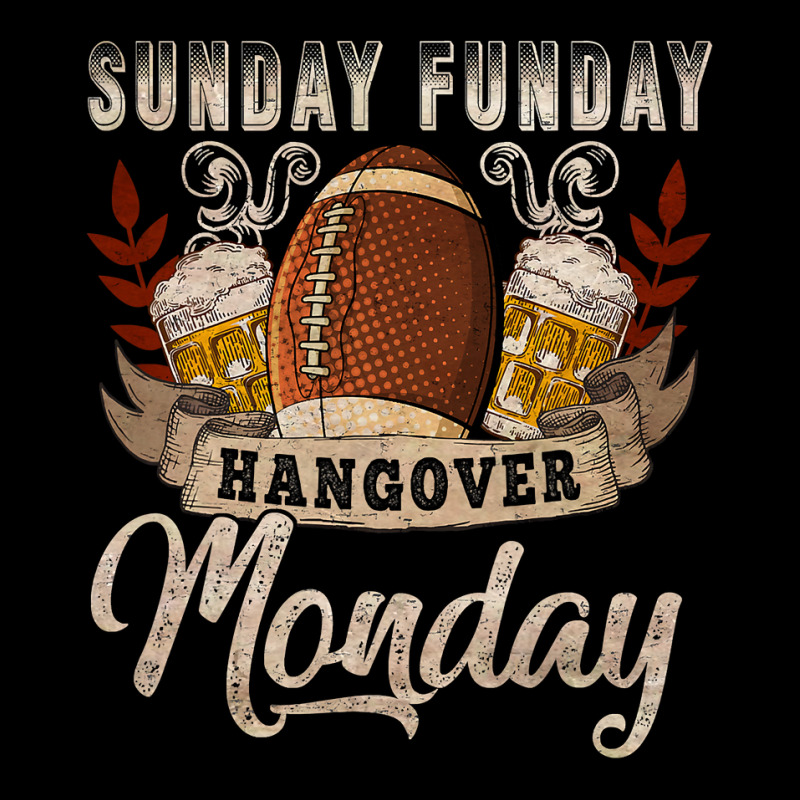 Football Sunday Funday Hangovers Monday Football 427 Women's V-Neck T-Shirt by peafowl | Artistshot