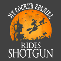 Cocker Spaniel Rides Shotgun Dog Lover Halloween Party Gift Vintage T-shirt | Artistshot