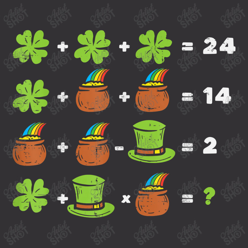 Shamrock Math Equation Funny St Patricks Day Teacher Gift For Men Wome ...