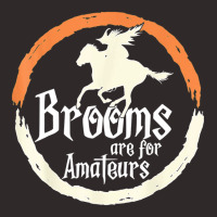 Brooms Are For Amateurs Funny Halloween Witch On A Horse Racerback Tank | Artistshot