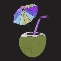 Coconut Drink With Umbrella T  Shirt1455 T-shirt | Artistshot