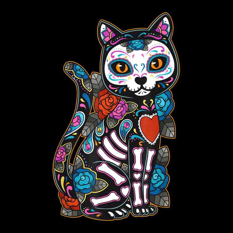 Cat Sugar Skull Mexico Calavera Dia De Los Muertos Halloween Cropped Hoodie by Bestdesigns | Artistshot