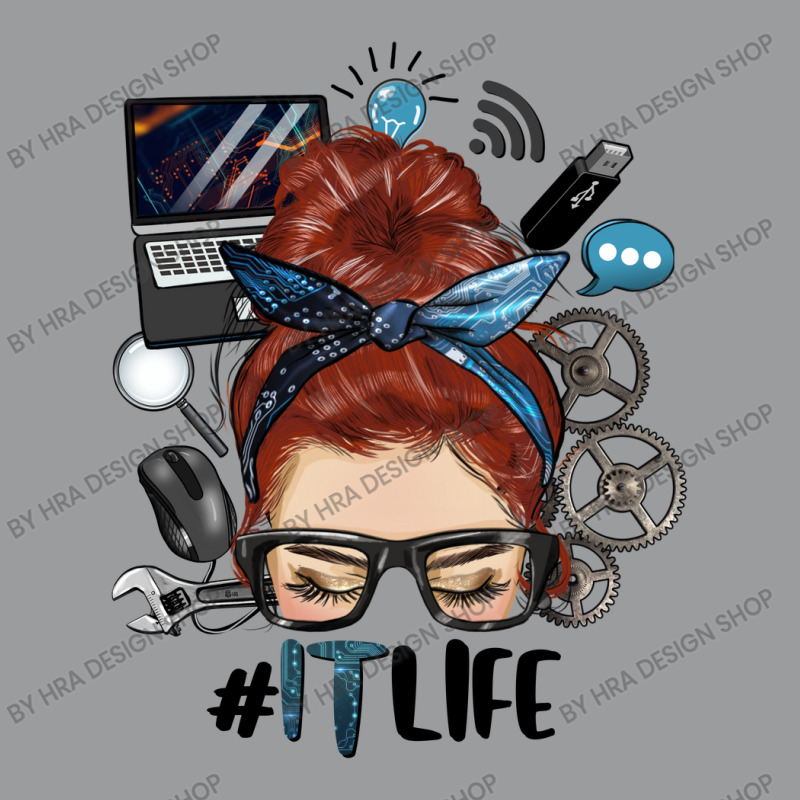 Redhead Messy Bun Information Technology Life Classic T-shirt by HRA Design Shop | Artistshot