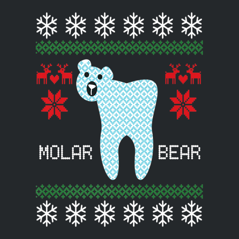 Christmas Ugly Sweater Molar Bear Dentist Crewneck Sweatshirt by AliaOwens | Artistshot