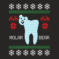 Christmas Ugly Sweater Molar Bear Dentist Ladies Fitted T-shirt | Artistshot