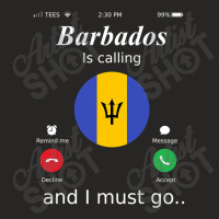 Barbados Is Calling And I Must Go Barbados Flag Ladies Fitted T-shirt | Artistshot