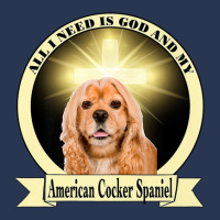 All I Need Is God And My American Cocker Spaniel Ladies Denim Jacket | Artistshot