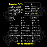 Derivatives For You You’re Welcome Funny Math Graphic Music Adjustable Cap | Artistshot