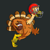 Thanksgiving Turkey Running Back Football T-shirt Women's Triblend Scoop T-shirt | Artistshot