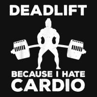 Deadlift Because I Hate Cardio Workout Tee Skinny Tumbler | Artistshot