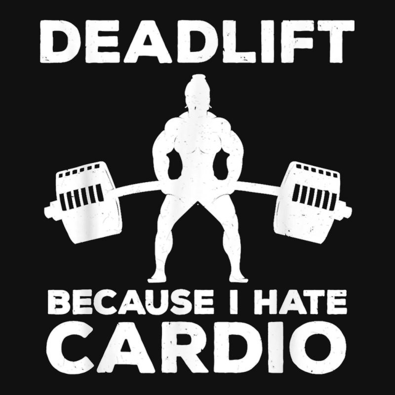 Deadlift Because I Hate Cardio Workout Tee Skinny Tumbler | Artistshot