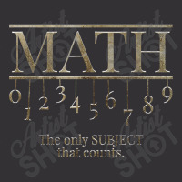 Teacher Math The Only Subject That Counts Quote Birthday Gifts Vintage Hoodie And Short Set | Artistshot