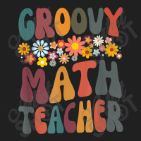 Floral Retro Groovy Math Teacher Matching Student Subject Mens Best Drawstring Bags | Artistshot