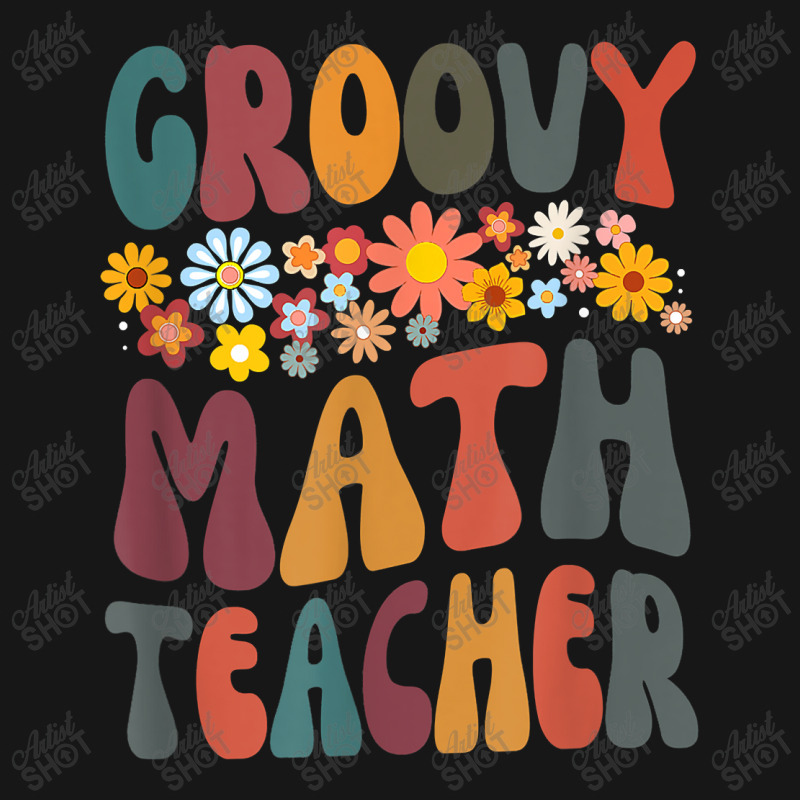 Floral Retro Groovy Math Teacher Matching Student Subject Mens Best Medium-length Apron | Artistshot