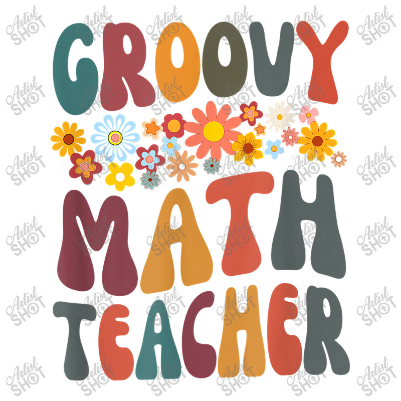 Floral Retro Groovy Math Teacher Matching Student Subject Mens Best Sticker | Artistshot